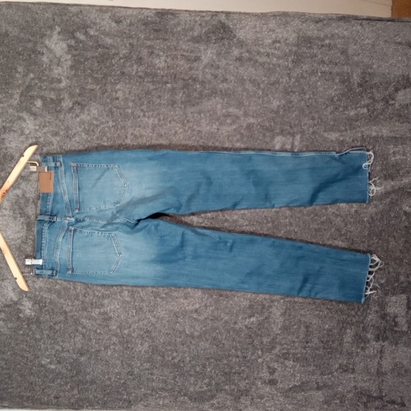 Madewell Mid Rise Stovepipe Raw Hem Slit Sides Shealy Wash Womens  27 - Picture 3 of 9